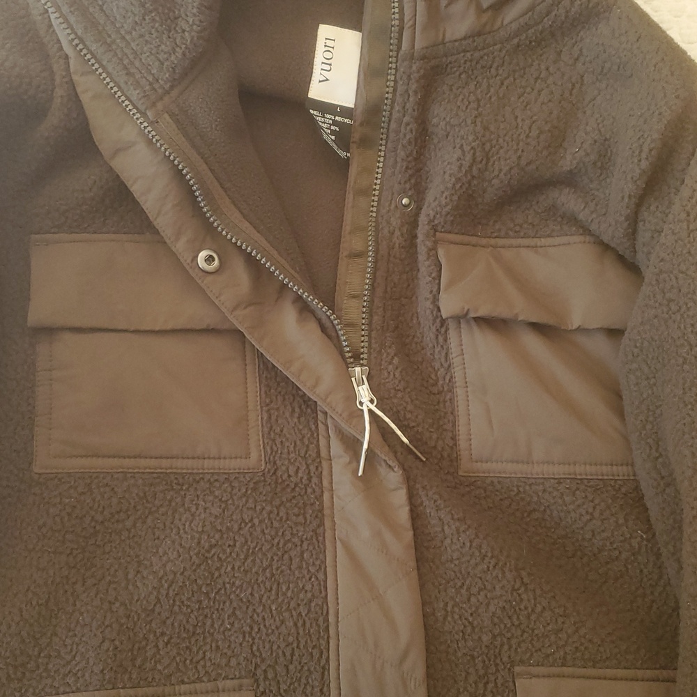 VUORI WOMENS SHERPA FLEECE JACKET ,SIZE:LARGE ;MODEL VW524, COLOR:GREEN - Picture 7 of 13